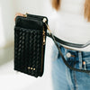 Woven Double Duty Phone Bag | Woven Black
