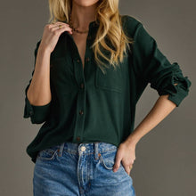  Hunter Green Super Soft Button Up