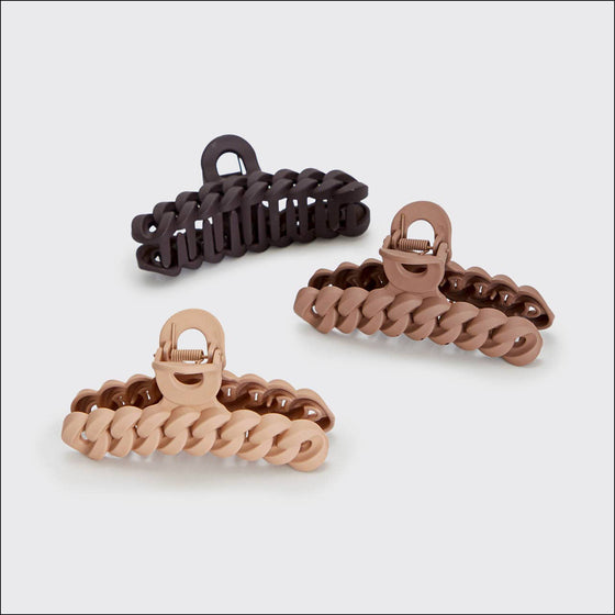 Eco-friendly Chain Claw Clip- 3pc