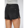 High Rise Split Detailed Denim Shorts