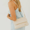 Wrenlee Woven Flap Crossbody | Cream