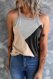  Colorblock Spring Tank Top