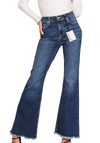 High Rise Bell Bottom Jeans - Zenana