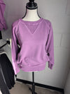 French Terry Pullover with Pockets | Lt Plum