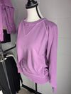 French Terry Pullover with Pockets | Lt Plum