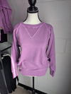 French Terry Pullover with Pockets | Lt Plum