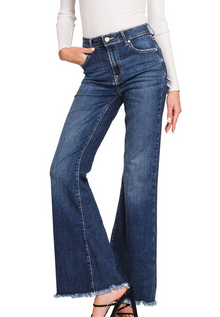  High Rise Bell Bottom Jeans - Zenana
